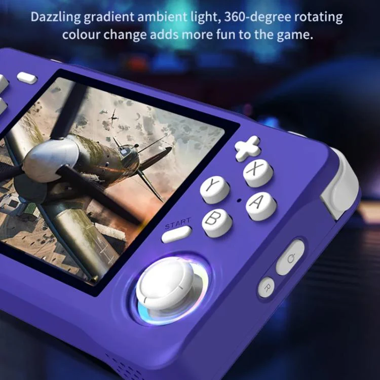 XF35H 3.5-Inch Retro Handheld Game Console With Linux System And RGB Light Pocket Video Game Player 128G(White) - Image 7