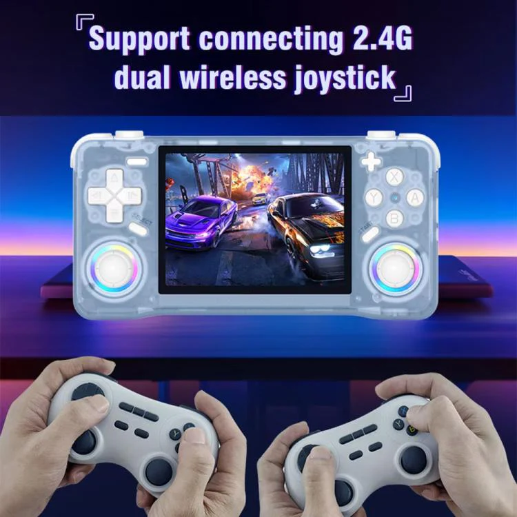 XF35H 3.5-Inch Retro Handheld Game Console With Linux System And RGB Light Pocket Video Game Player 64G(White) - Image 5
