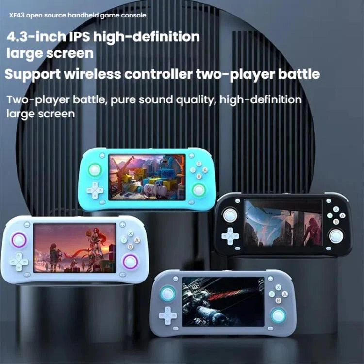 XF43 Retro Handheld Game Console Open Source 4.3 Inch Large Screen Gaming Video Players Console 128G(White) - Image 3