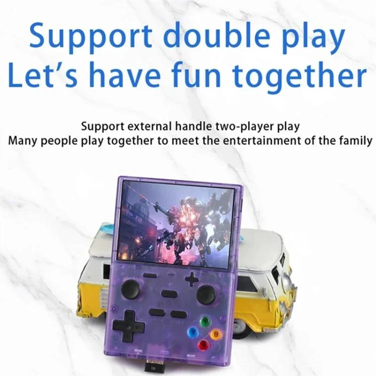 XGB35 3.5-inch IPS HD Handheld Retro Game Console Supports 10 Emulators, Memory:8G+64G(White) - Image 3