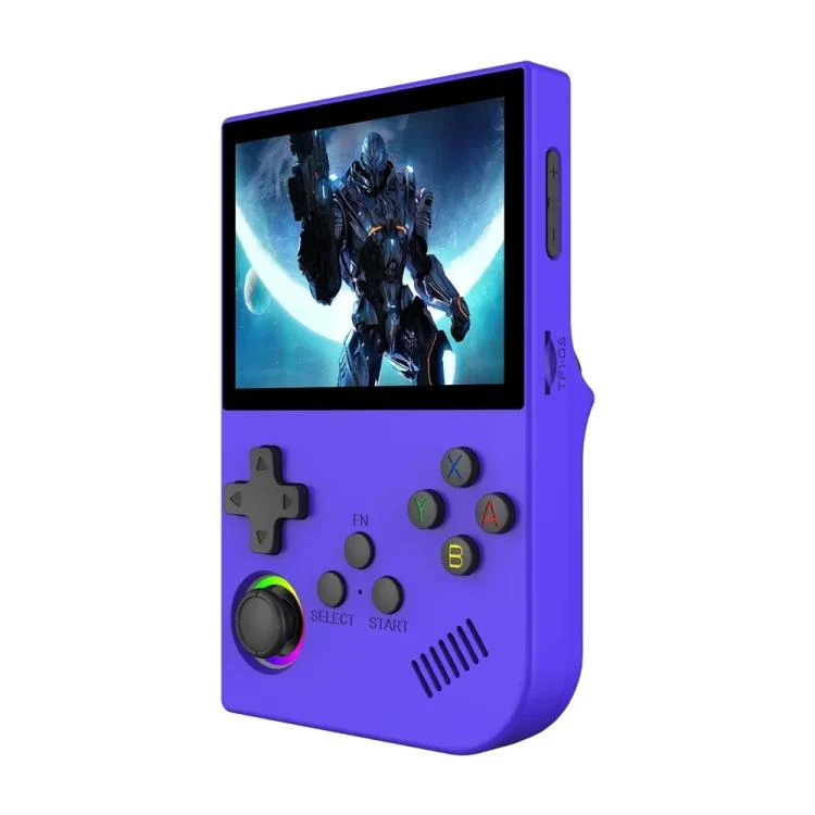 XGB36 3.5-inch IPS HD Handheld Retro Game Console Supports 30+ Emulators, External TF card:64G(Purple) - Image 2