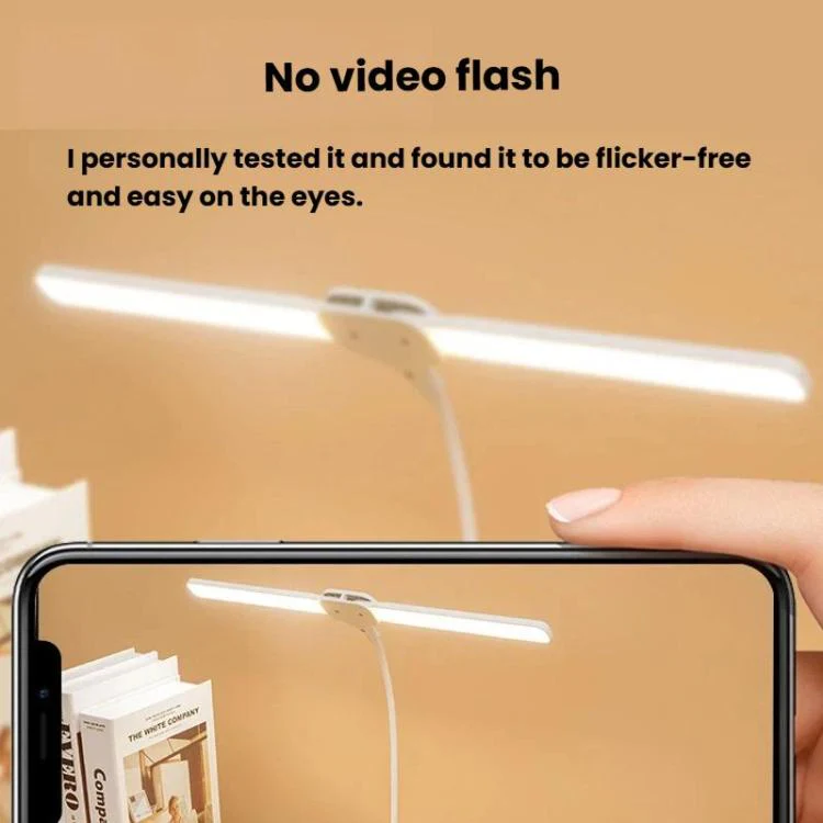 Xiajule Dual-Head Eye-Caring Clip On Lamp, Portable LED Rechargeable Student Reading Lamp, Spec: 800mAh - Image 7