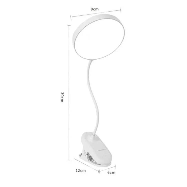 Xiajule Portable Clip On Desk Lamp Night Light, Eye Protection High CRI Reading Lamp, Spec: Rechargeable 3 Color Temperatures Stepless Dimming - Image 15
