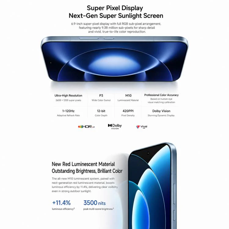 Xiaomi 17 Max, 12GB+256GB, 3D Ultrasonic Fingerprint, 6.9 inch Xiaomi HyperOS 3 Snapdragon 8 Elite Gen 5 Octa Core, NFC, Network: 5G (Blue) - Image 9