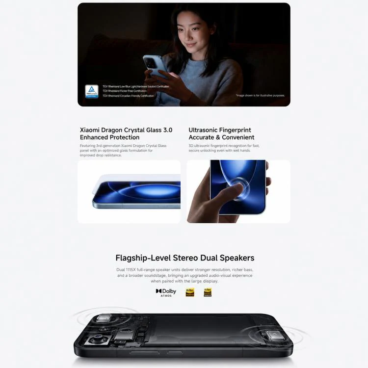 Xiaomi 17 Max, 12GB+512GB, 3D Ultrasonic Fingerprint, 6.9 inch Xiaomi HyperOS 3 Snapdragon 8 Elite Gen 5 Octa Core, NFC, Network: 5G (Blue) - Image 10