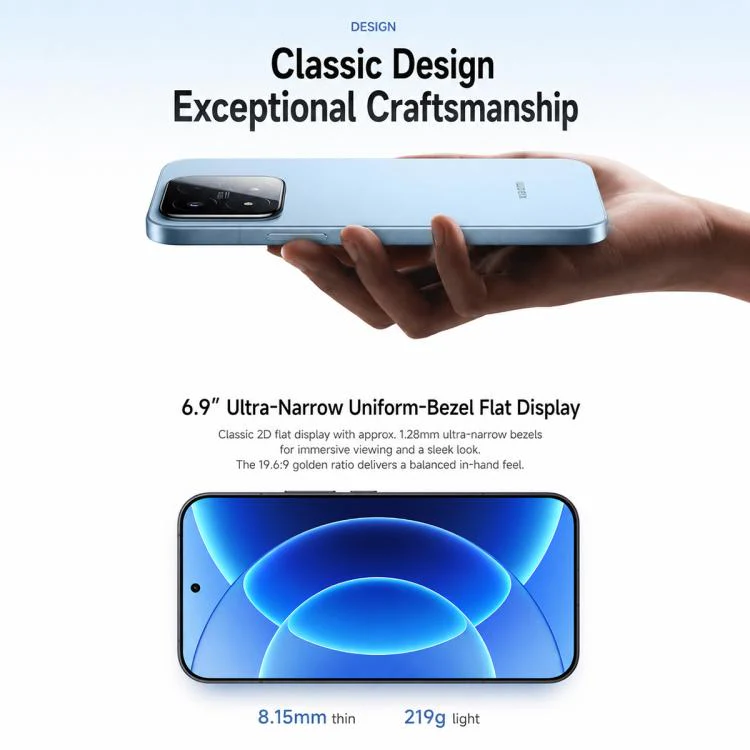 Xiaomi 17 Max, 12GB+512GB, 3D Ultrasonic Fingerprint, 6.9 inch Xiaomi HyperOS 3 Snapdragon 8 Elite Gen 5 Octa Core, NFC, Network: 5G (Blue) - Image 6