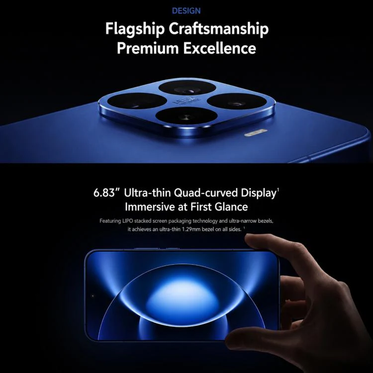 Xiaomi 17T Pro, 12GB+256GB, Screen Fingerprint, 6.83 inch Xiaomi HyperOS 3 Dimensity 9500 Octa-Core, NFC, Network: 5G (Midnight Blue) - Image 4