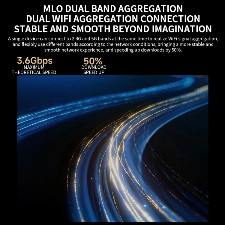 Xiaomi BE6500 Pro WiFi7 Dual Band 8-channel Independent Signal Amplifier 1GB Memory Router, US Plug(Black) - Image 3