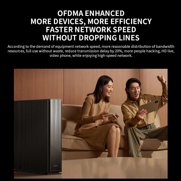 Xiaomi BE6500 Pro WiFi7 Dual Band 8-channel Independent Signal Amplifier 1GB Memory Router, US Plug(Black) - Image 4