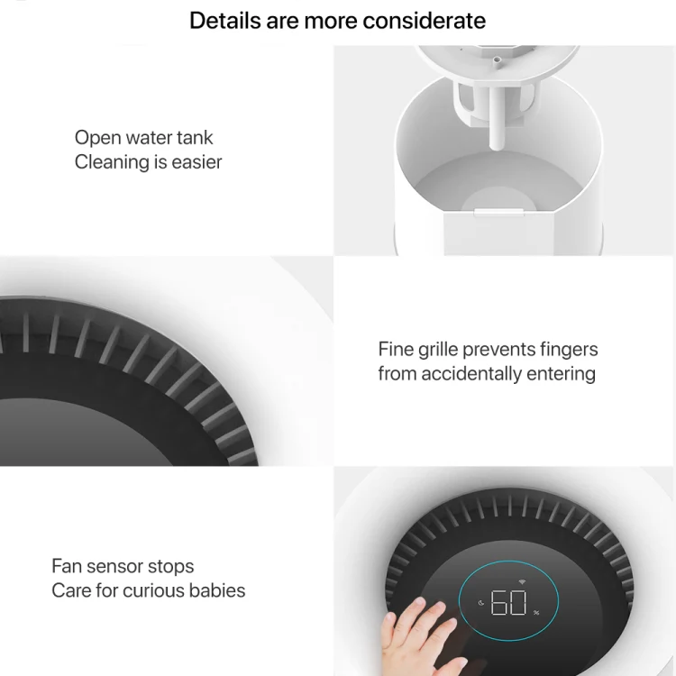 Xiaomi Mijia Pure Smart Fog-Free Humidifier 2, Specification:US Plug(White) - Image 10