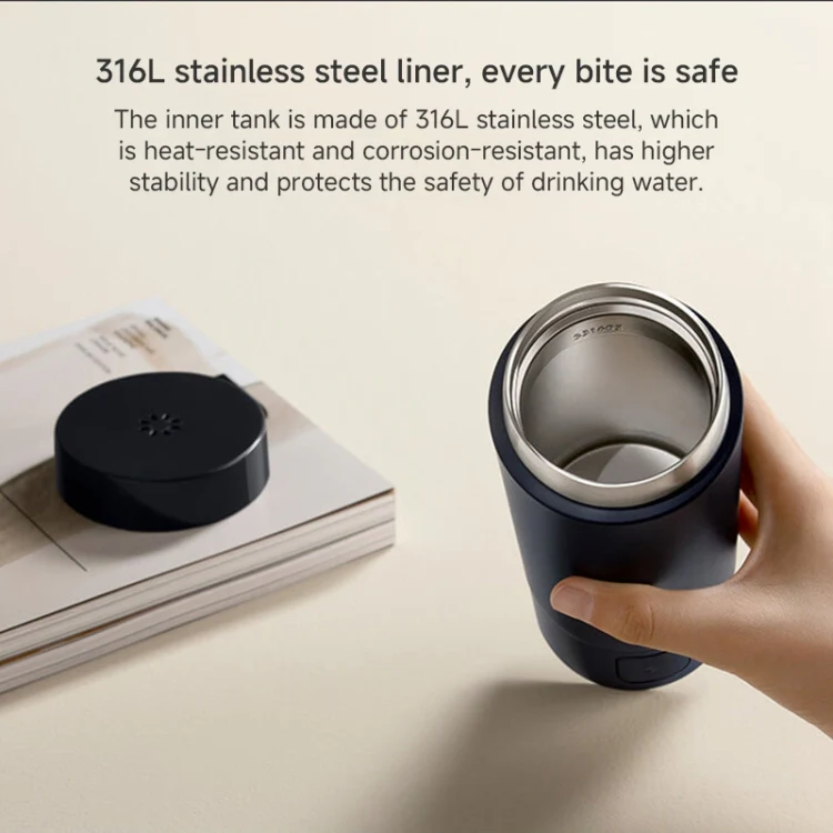 Xiaomi Mijia Smart Portable Electric Heating Cup 2(Dark Blue) - Image 7