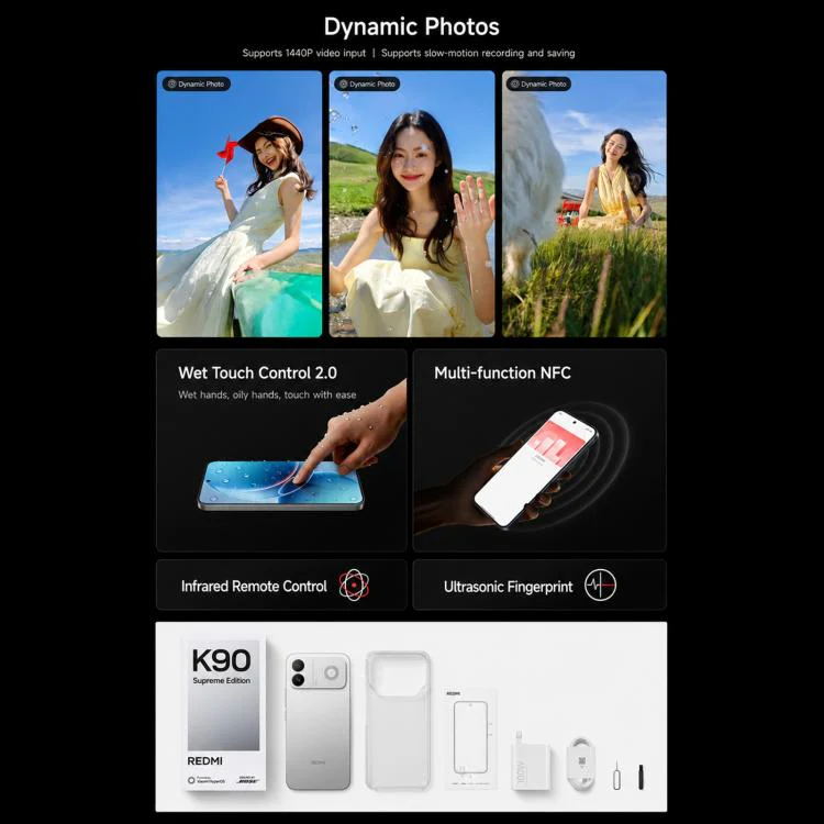 Xiaomi Redmi K90 Ultra, 16GB+512GB, 6.83 inch Xiaomi HyperOS 3 Snapdragon 8 Elite Octa Core, NFC, Network: 5G (Space Silver) - Image 21