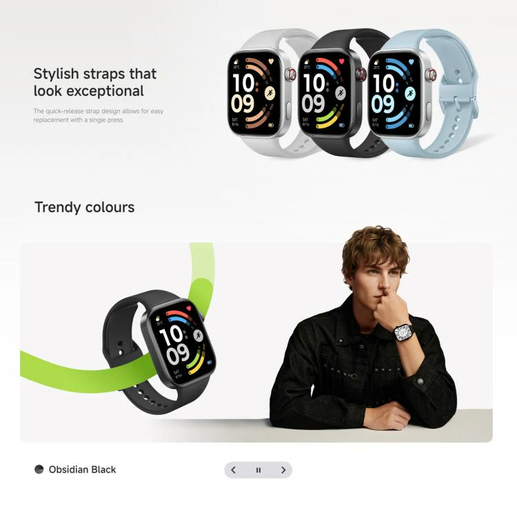 Xiaomi Redmi Watch 6, 2.07 inch AMOLED Screen 5ATM Waterproof, Support Heart Rate / Blood Oxygen Monitor(Blue) - Image 6