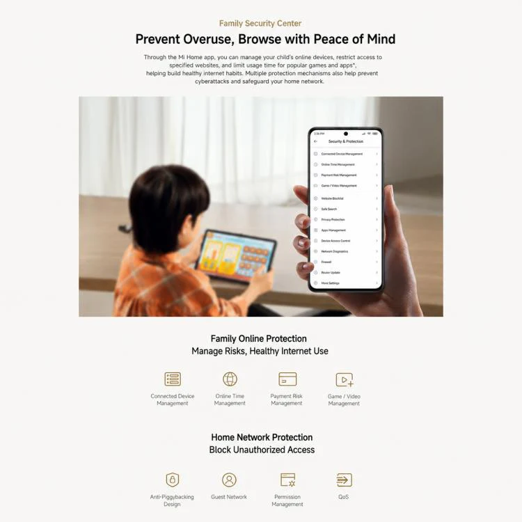 Xiaomi Router AX3000E Wi-Fi 6 3000Mbps Dual-Band, US Plug(White) - Image 9