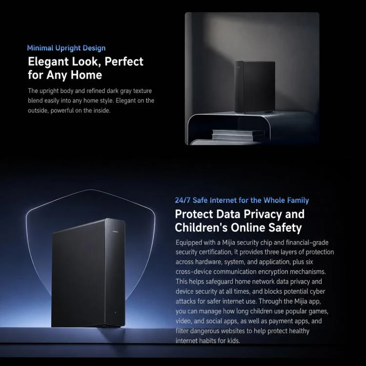 Xiaomi Router BE7200 Pro WiFi 7 AI Hub 2.5G Port Dual Band, US Plug(Grey) - Image 13