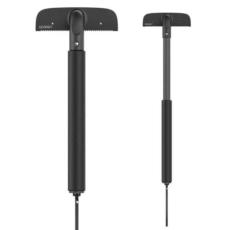 XPREEN XPRE034 Stretchable Handle Stainless Steel Blade Back Shaver Adjustable Back Razor with Lanyard for Men(Black) - Image 2