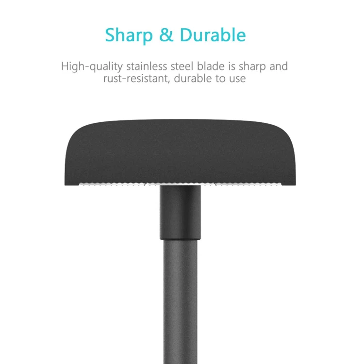 XPREEN XPRE034 Stretchable Handle Stainless Steel Blade Back Shaver Adjustable Back Razor with Lanyard for Men(Black) - Image 4