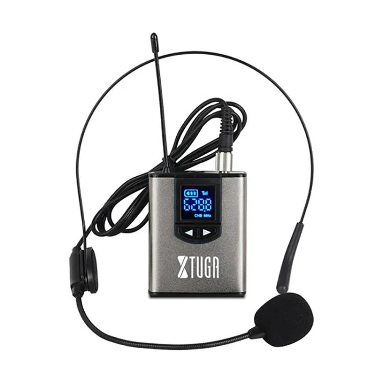 XTUGA A2 UHF Lavalier Headworn Wireless Microphone with Bodypack Transmitter(Black) - Image 2