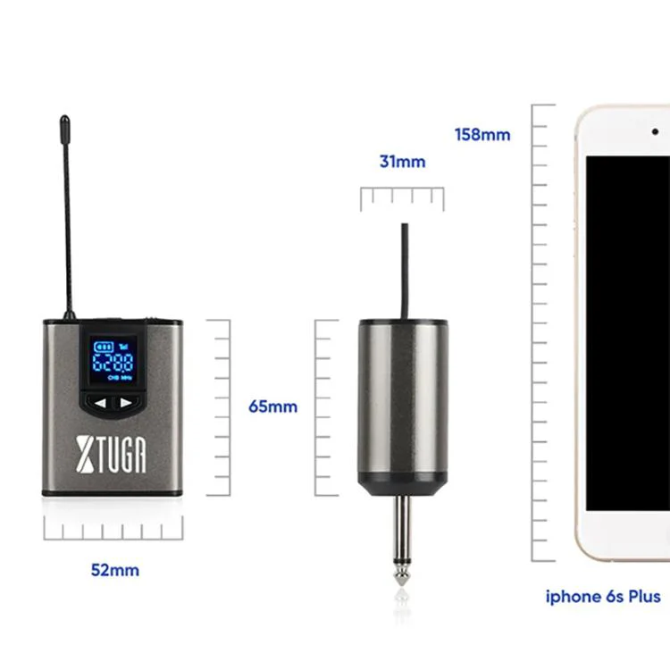 XTUGA A2 UHF Lavalier Headworn Wireless Microphone with Bodypack Transmitter(Black) - Image 3