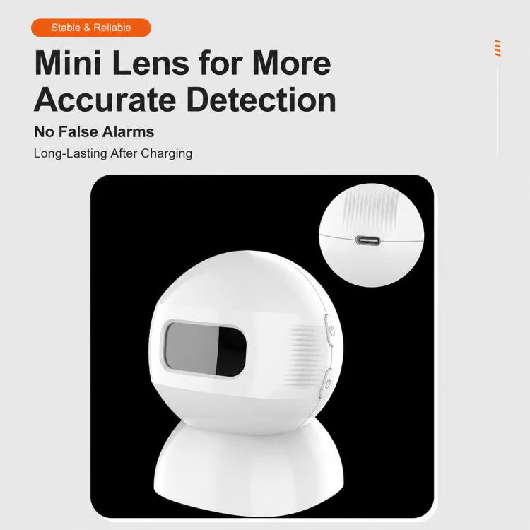 XY-501 Rechargeable Magnetic Sensor Split Welcome Doorbell(1 For 1 White) - Image 4