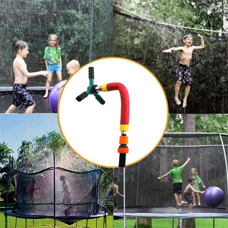 XZSSQ01 Gardening Supplies Garden Trampoline Rotating Sprinkler, Colour: Red Small - Image 3