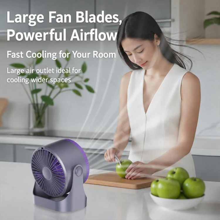Y26 Dual-Duct Desktop Circulating Fan with Digital Display(White) - Image 10