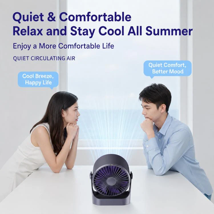 Y26 Dual-Duct Desktop Circulating Fan with Digital Display(White) - Image 14
