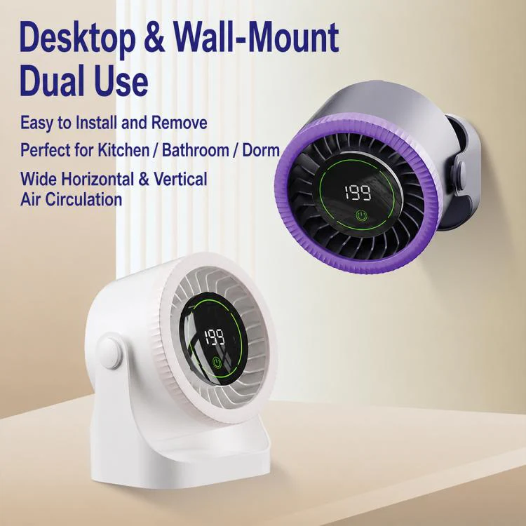 Y26 Dual-Duct Desktop Circulating Fan with Digital Display(White) - Image 19