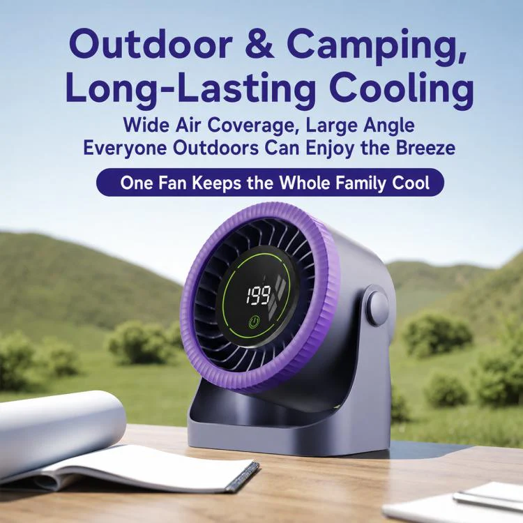 Y26 Dual-Duct Desktop Circulating Fan with Digital Display(White) - Image 20