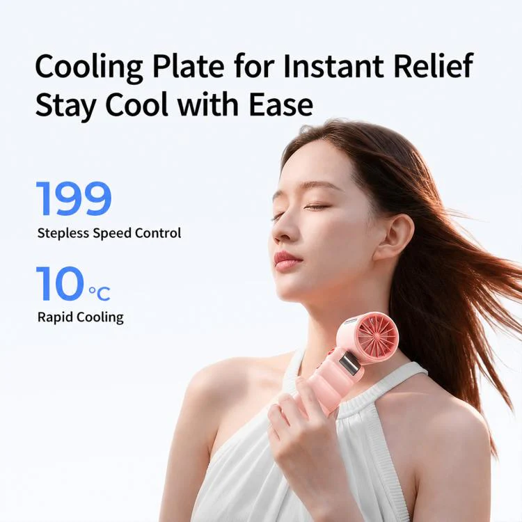Y28 High Speed Quiet Foldable Handheld Cooling Fan(Green White) - Image 3