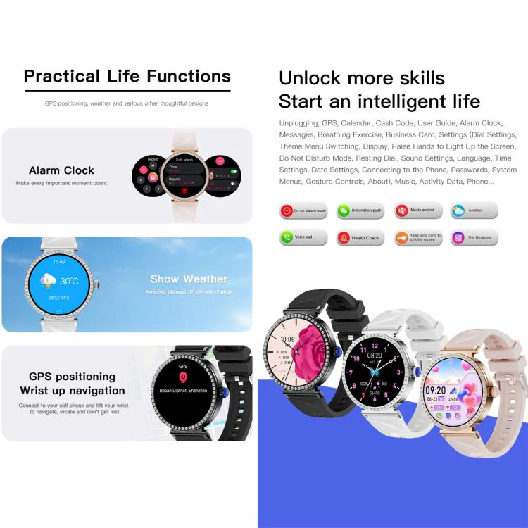 Y31 / S16 1.27 inch Smart Watch with Bluetooth Call, Heart Rate Monitor, Blood Oxygen, Sports Modes, GPS Altimeter, Fitness Tracker(Gold) - Image 13