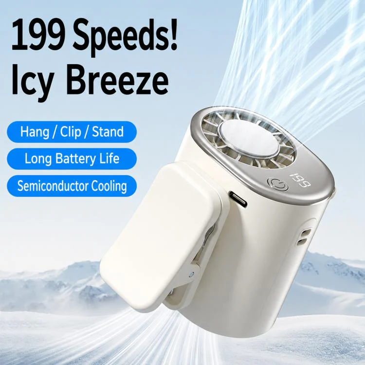 Y32 Portable Semiconductor Cooling Electric Fan with Clip(Black) - Image 3