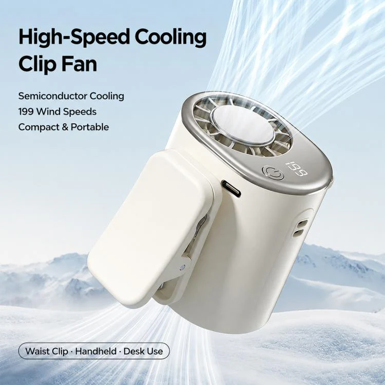 Y32 Portable Semiconductor Cooling Electric Fan with Clip(White) - Image 5
