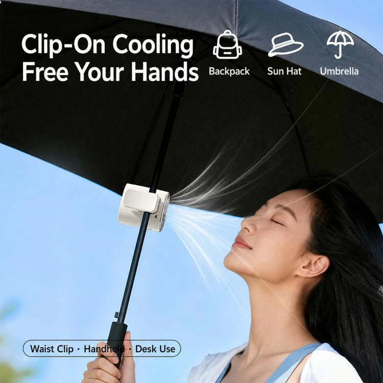 Y32 Portable Semiconductor Cooling Electric Fan with Clip(White) - Image 6