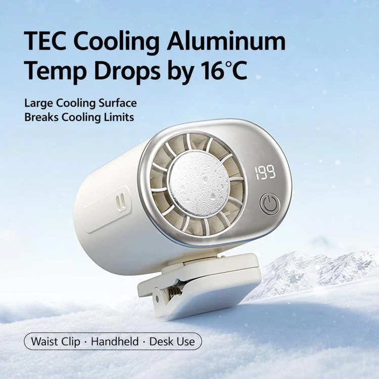 Y32 Portable Semiconductor Cooling Electric Fan with Clip(White) - Image 7
