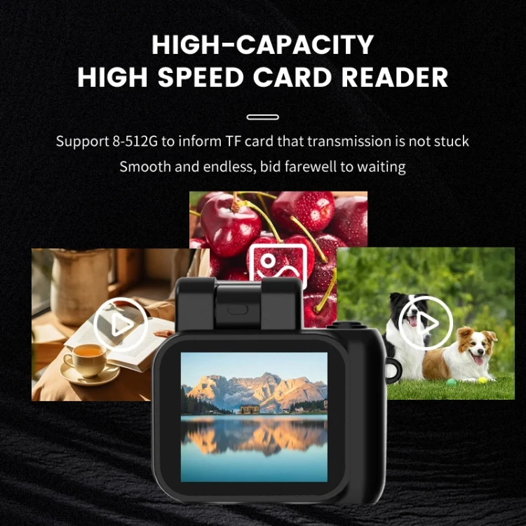Y4000 Mini Camera 1080P HD Digital Camera with Screen Portable Retro Travel Vlog Student Small Camcorder (White) - Image 6