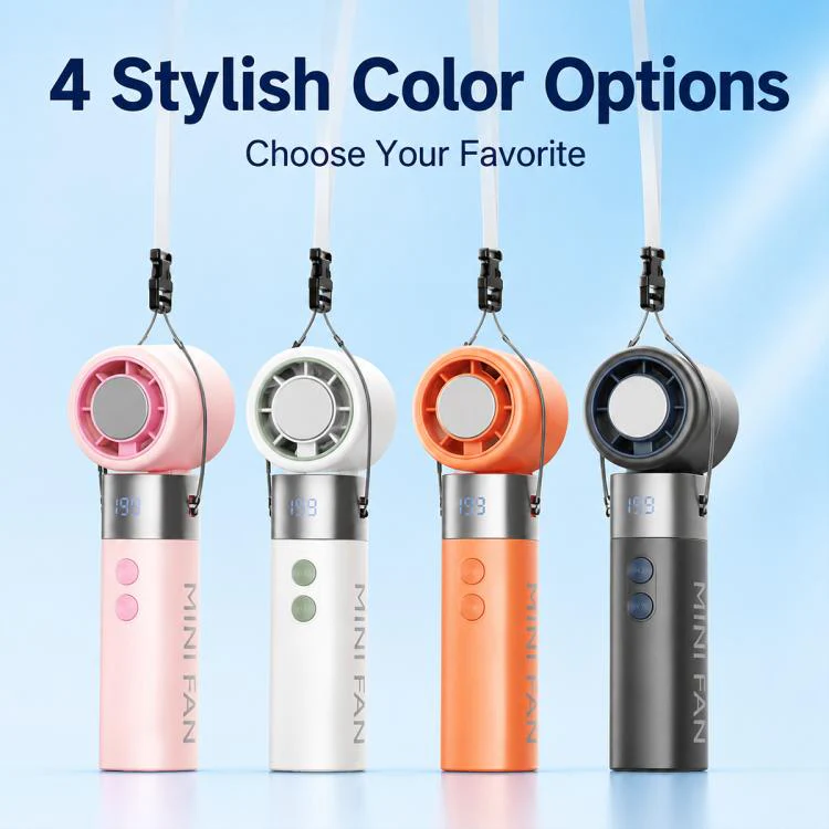 Y41 199 Level Mini Foldable Adjustable Handheld Cooling Fan(Pink) - Image 10