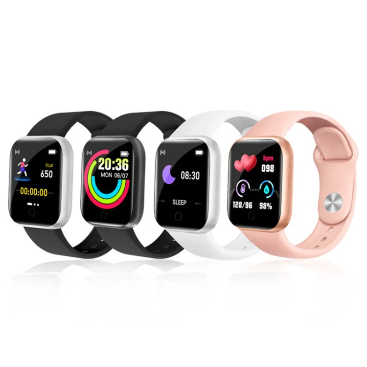 Y68 1.44 inch Smart Watch, Support Heart Rate Blood Pressure Blood Oxygen Monitoring (White) - Image 2