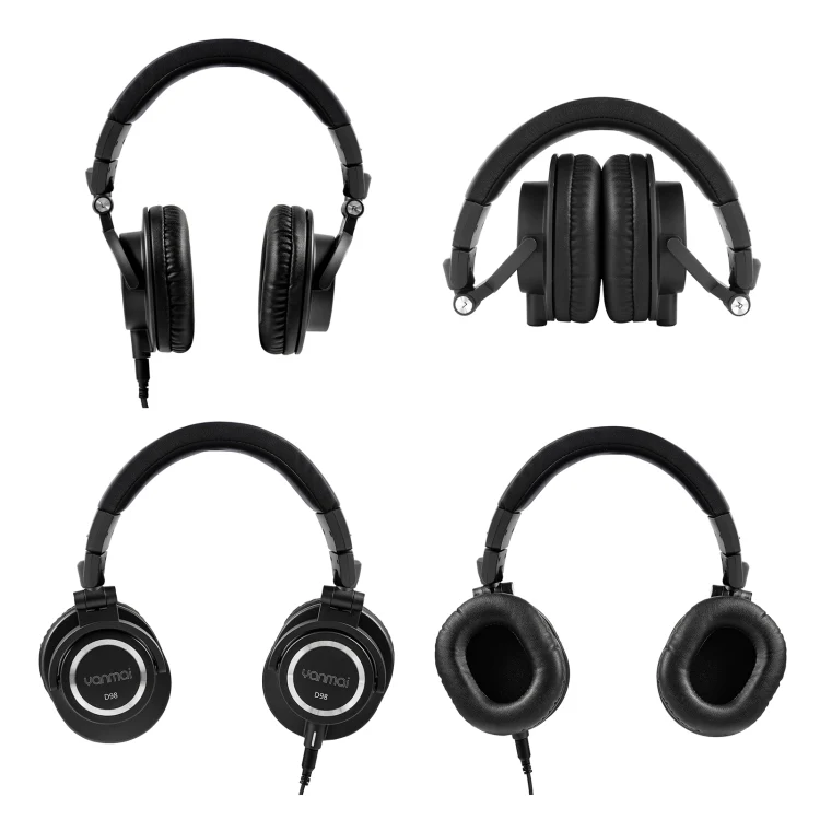 Yanmai D98 Professional Recording Monitor Headphone (Black) - Image 3