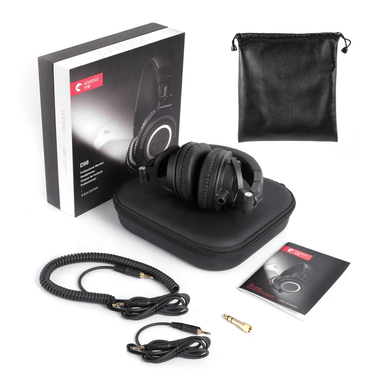 Yanmai D98 Professional Recording Monitor Headphone (Black) - Image 5