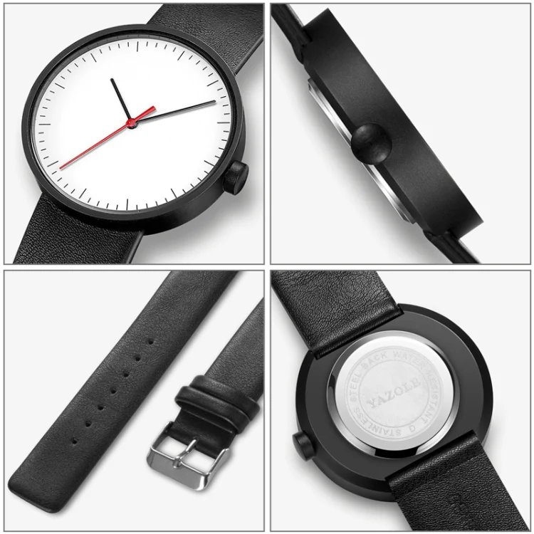 YAZOLE 522 Red & Blue Pointer Quartz Movement Sports Watch(E) - Image 5
