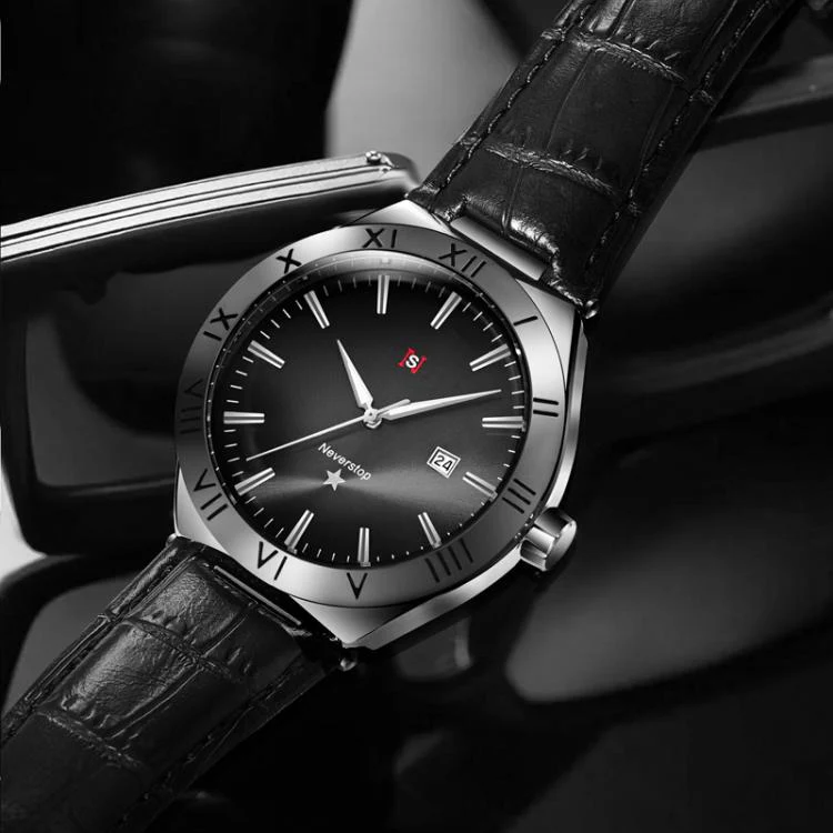 YAZOLE N953 Simple Business Men Watch Luminous Calendar Student Watch(Black) - Image 3