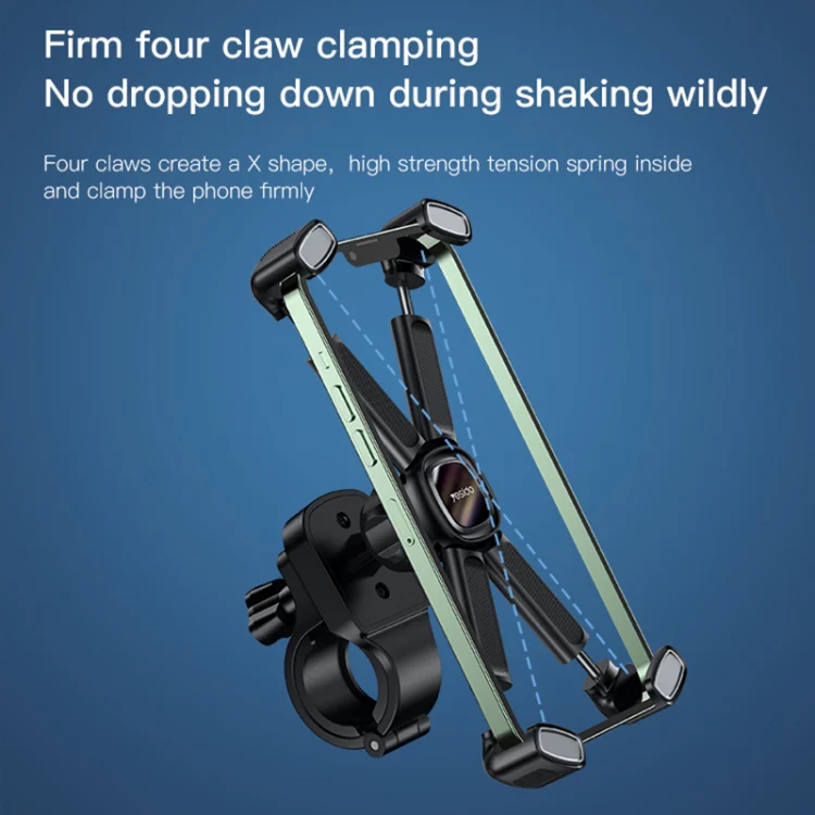 Yesido C191 4-axis Support Bicycle Handle Phone Holder(Black) - Image 3