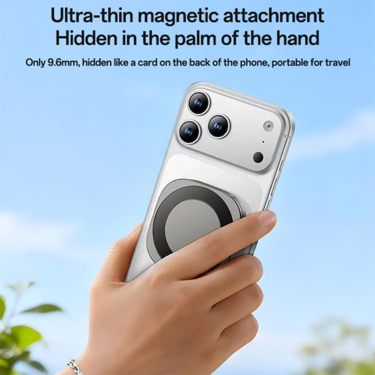 Yesido C301 Foldable Desktop 3-stage Damping Hinge Magnetic Phone Holder(Tarnish) - Image 4