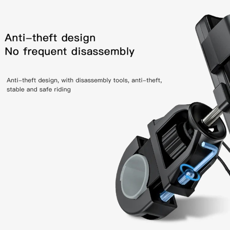 Yesido C94 Bicycle / Motorcycle Elastic Clip Phone Navigation Bracket(Black) - Image 8