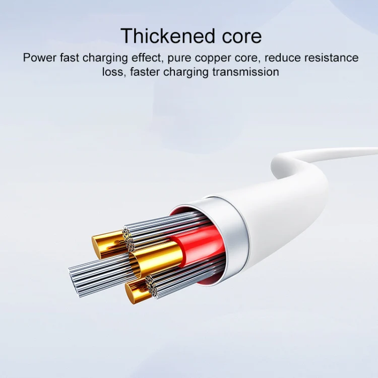 Yesido CA153 PD 20W USB-C / Type-C to 8 Pin Charging Data Cable, Length: 1m(White) - Image 3