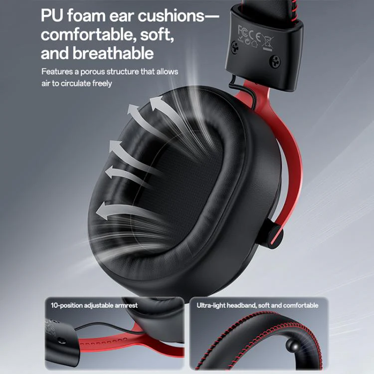 Yesido EK07 Three-mode E-sports Gaming RGB Headset, Color:Black - Image 10