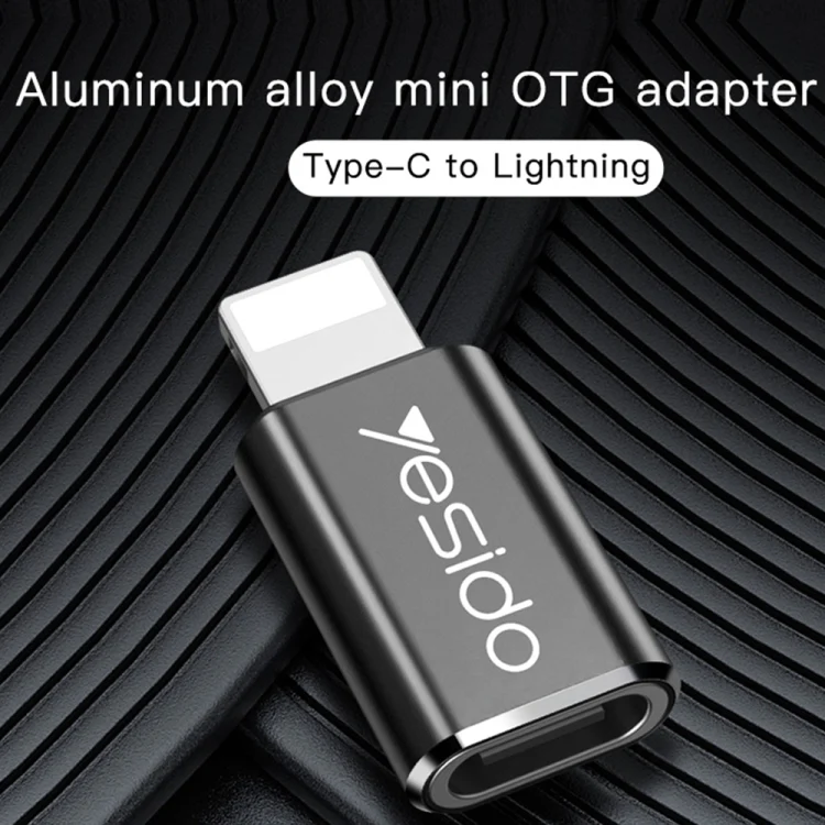 Yesido GS03 8 Pin to Type-C Charging Adapter(Black) - Image 6