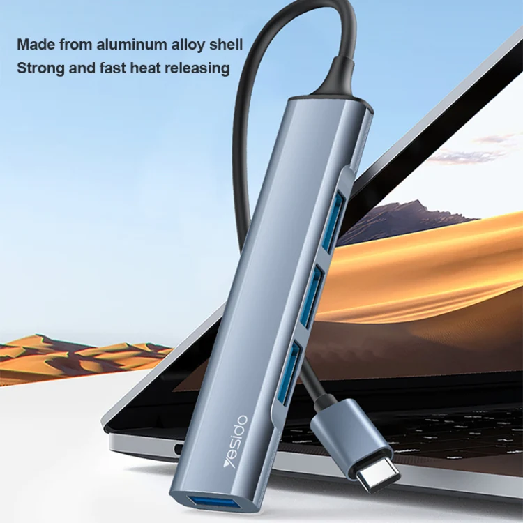 Yesido HB17 4 in 1 USB-C / Type-C Multifunctional Docking Station HUB Adapter - Image 5