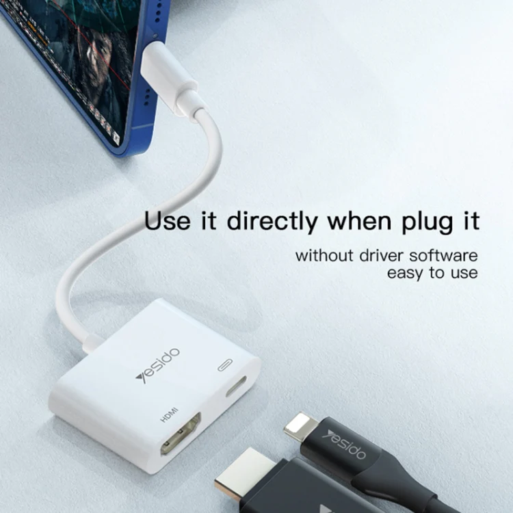 Yesido HM06 8 Pin to HDMI Audio Video Adapter - Image 3